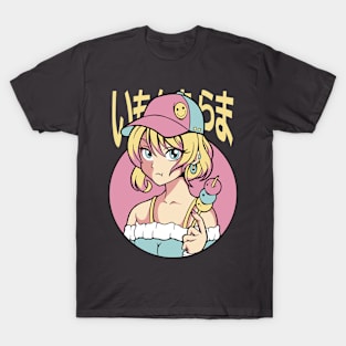 Japanese Anime Girl Vintage T-Shirt